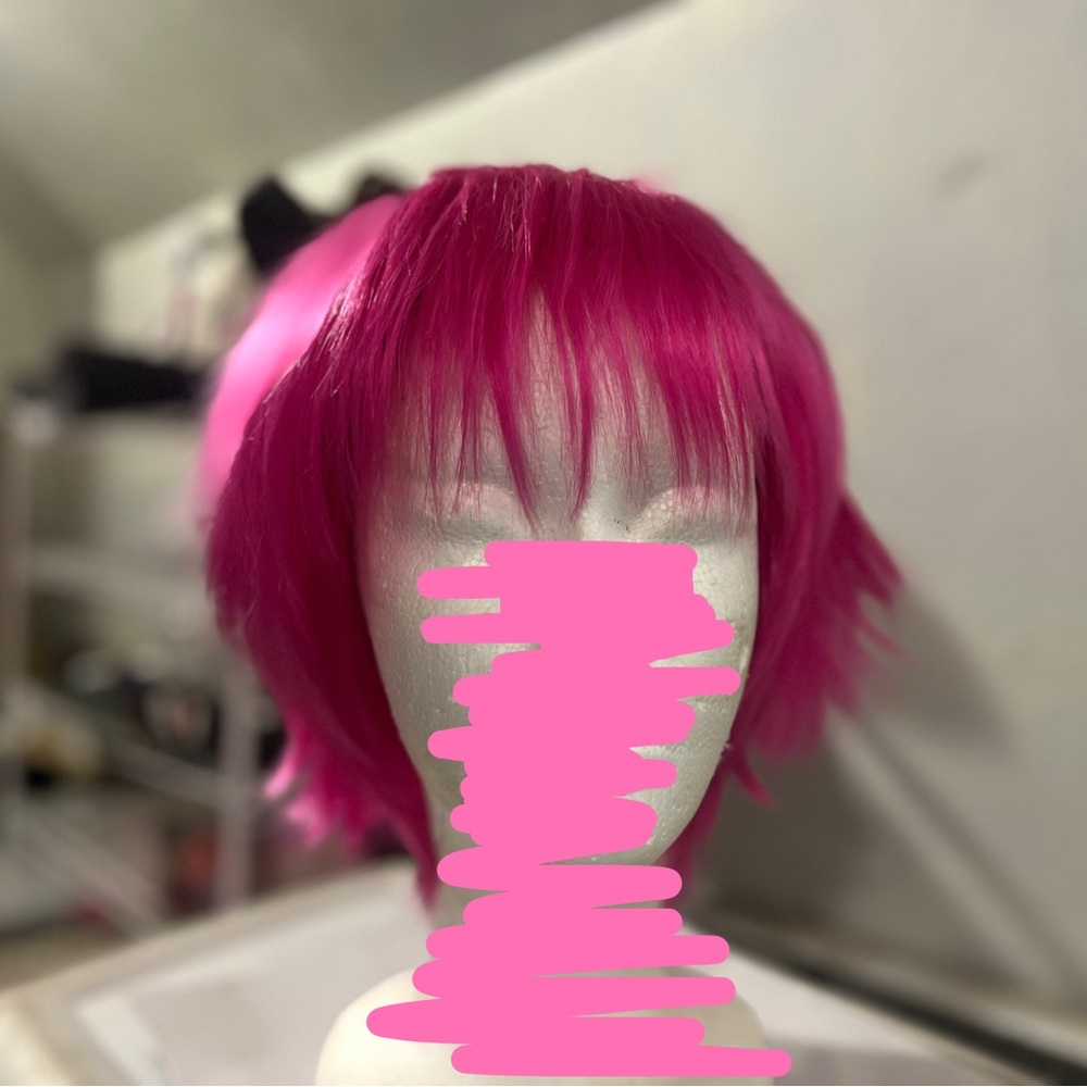 Dark Pink Cosplay Wig - Saiki K Wig